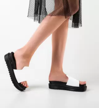 Papuci dama Bryson Albi imagine