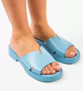 Papuci dama Cali Albastri imagine