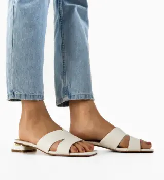 Papuci dama Chandra Albi imagine