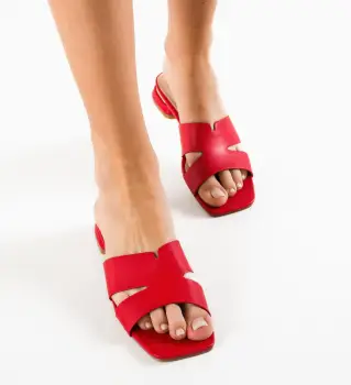 Papuci dama Chandra Rosii imagine