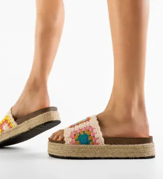 Papuci dama Chinon Portocalii imagine