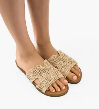 Papuci dama Clark Bej imagine