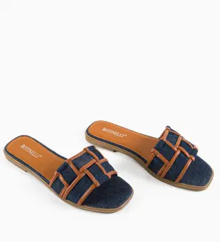 Papuci dama Dalma Albastri imagine