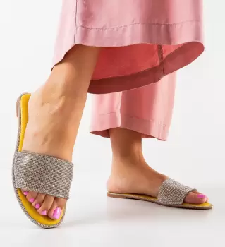 Papuci dama Drew Galbeni imagine