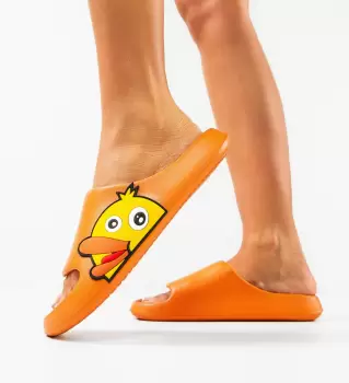 Papuci dama Duks Portocalii imagine