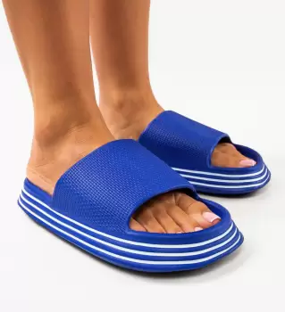 Papuci dama Dumar Bleumarin imagine