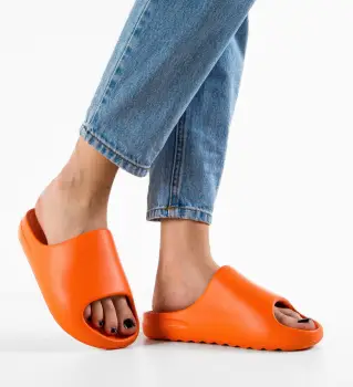 Papuci dama Elise Portocalii imagine