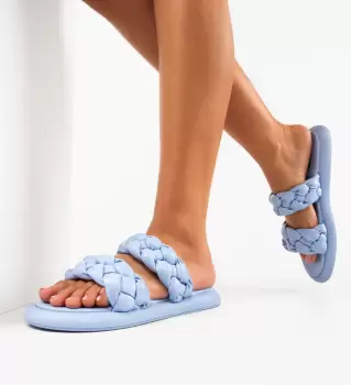 Papuci dama Eulalia Albastri imagine