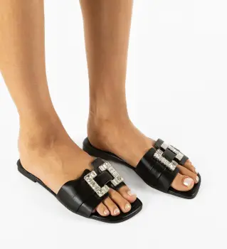 Papuci dama Fremak Negri imagine