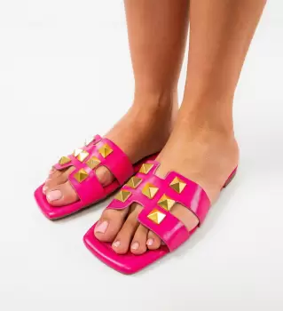 Papuci dama Hank Fuchsia imagine