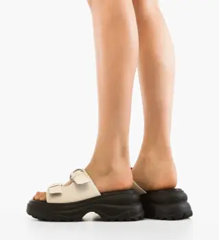 Papuci dama Hobbs Albi imagine