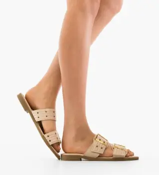 Papuci dama Hogan Bej imagine