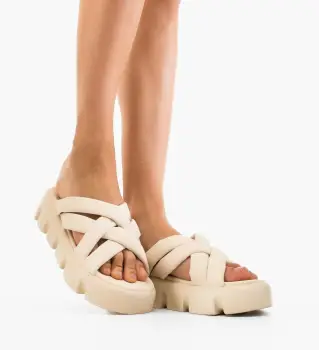 Papuci dama Holt Bej imagine