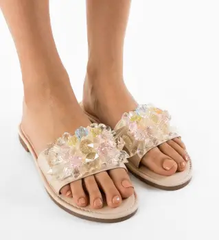 Papuci dama Iseul Bej imagine