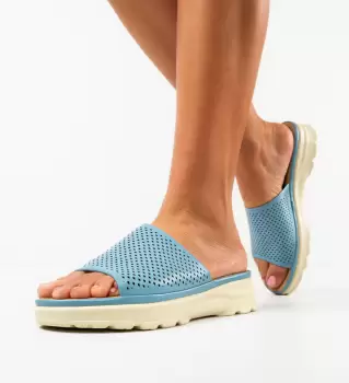 Papuci dama Kankan Albastri imagine