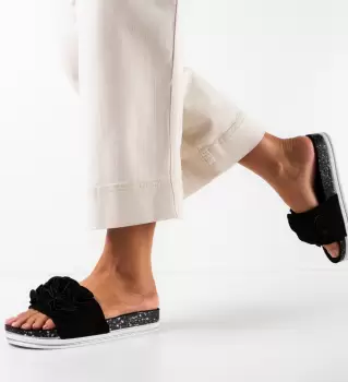 Papuci dama Kaydee Negri imagine