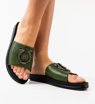 Papuci dama Laurette Verzi 2 imagine