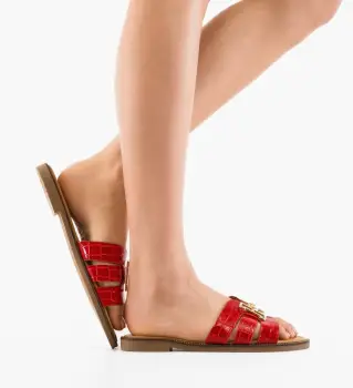 Papuci dama Liliana Rosii imagine