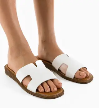 Papuci dama Mermesy Albi imagine