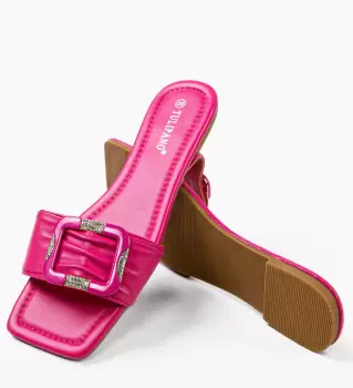 Papuci dama Mikkel Fuchsia imagine