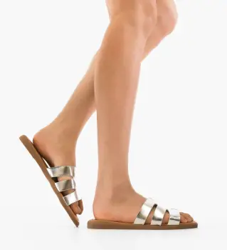 Papuci dama Morales Argintii imagine