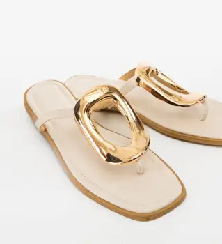 Papuci dama Myre Albi imagine