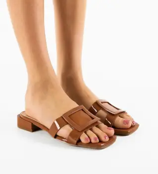 Papuci dama Nitya Camel imagine