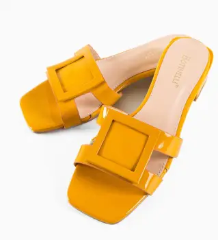 Papuci dama Nitya Galbeni imagine