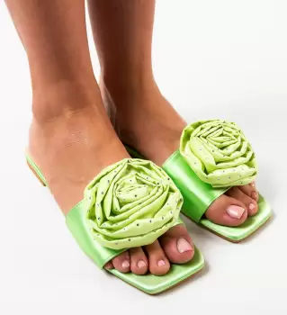 Papuci dama Nulefer Verzi imagine