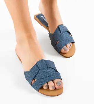 Papuci dama Olova Albastri imagine