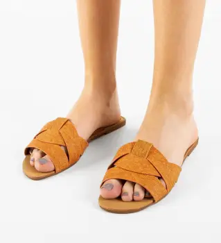 Papuci dama Olova Portocalii imagine