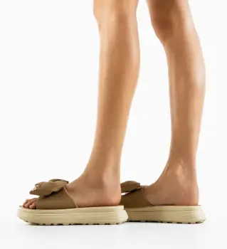 Papuci dama Olusola Camel imagine