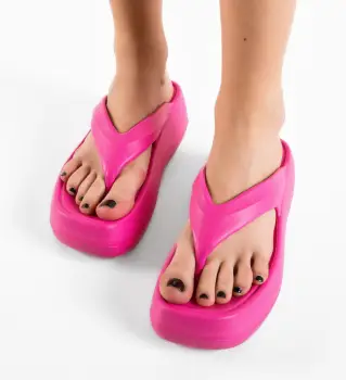 Papuci dama Omari Fuchsia imagine