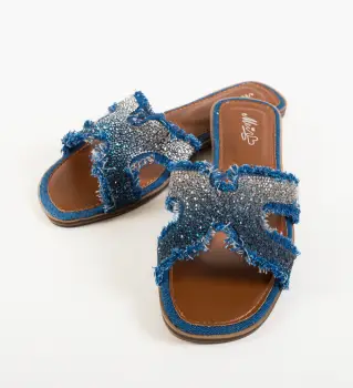 Papuci dama Payton Albastri imagine