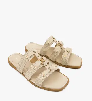 Papuci dama Persik Bej imagine