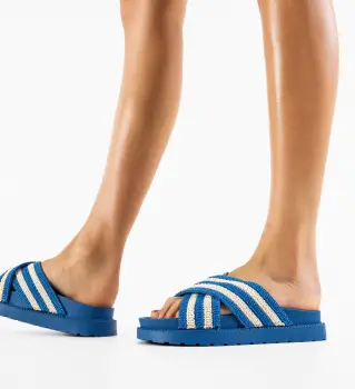 Papuci dama Pratoria Albastri imagine