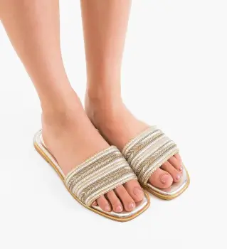 Papuci dama Pyka Argintii imagine