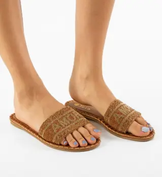 Papuci dama Ramses Camel imagine