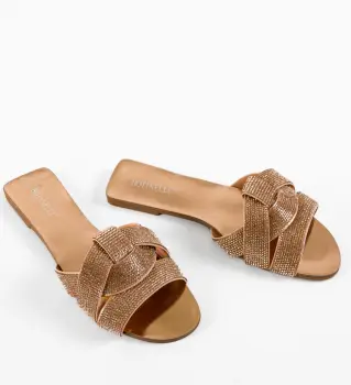 Papuci dama Roshio Aurii imagine