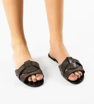 Papuci dama Roshio Negru imagine