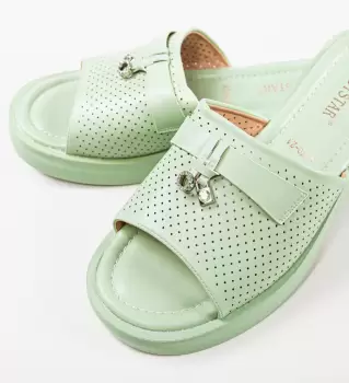 Papuci dama Rufus Turcoaz imagine