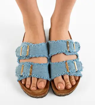 Papuci dama Sanka Albastri imagine