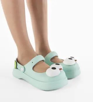 Papuci dama Sasha Turcoaz imagine