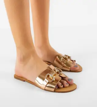 Papuci dama Shandia Aurii 2 imagine