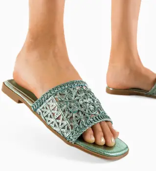 Papuci dama Sher Turcoaz imagine