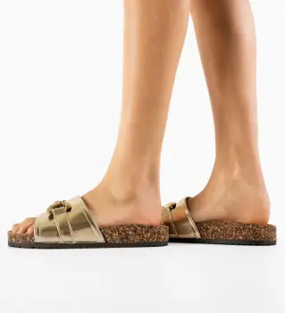 Papuci dama Sinclair Aurii imagine