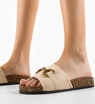 Papuci dama Sinclair Bej imagine