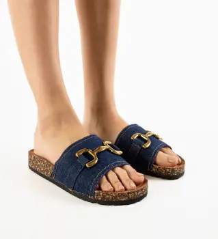 Papuci dama Sinclair Bleumarin imagine