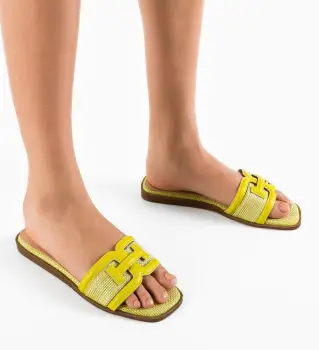 Papuci dama Stomp Verzi imagine