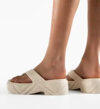 Papuci dama Talha Albi imagine